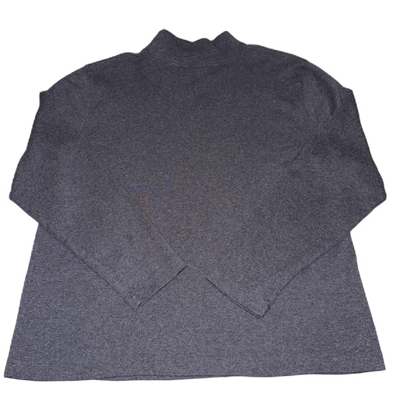 Kate Hill 2X Mock Turtle Neck Grey Casual - Picture 2 of 4